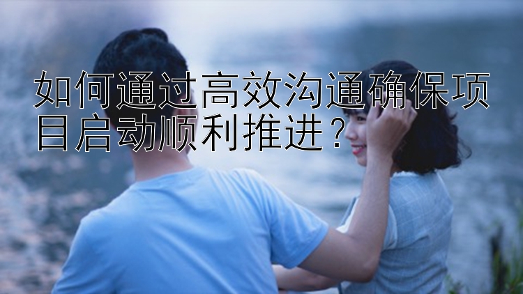 如何通过高效沟通确保项目启动顺利推进？